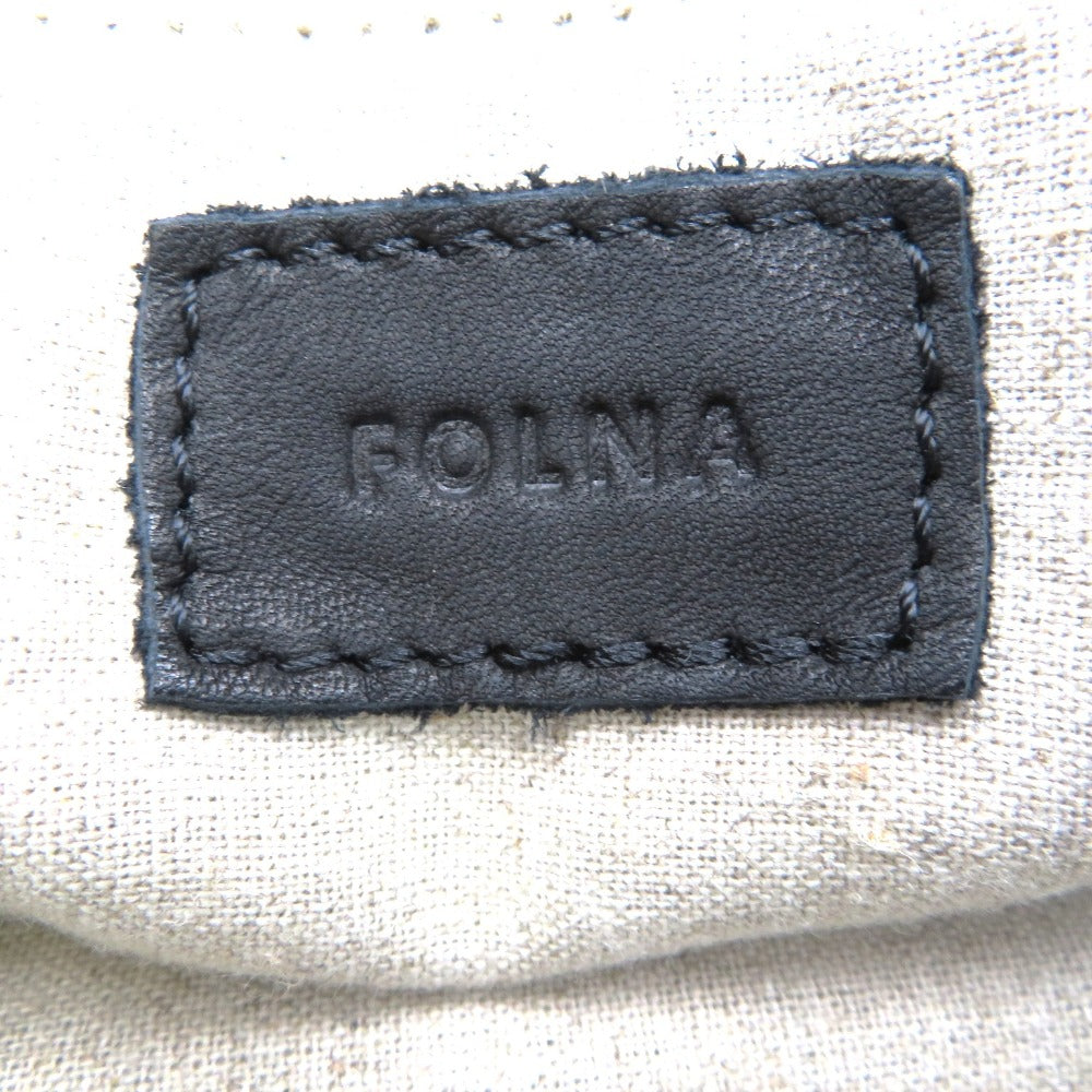 Folna (フォルナ) ボストンバッグ FOLNA ソフトレザー ボストンバッグ ブラック S RD083257-B 美品
