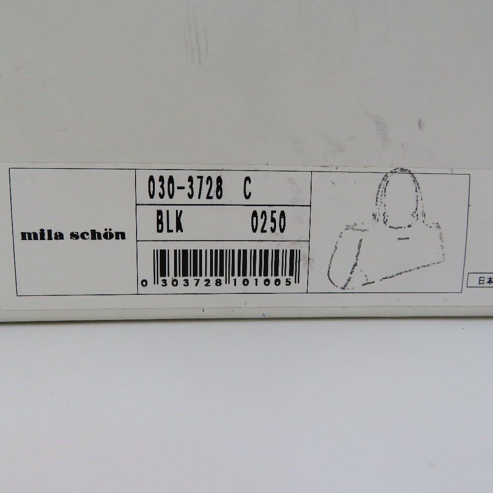 mila schon (ミラショーン) ハンドバッグ mila schon ハンドバッグ ブラック オールレザー 美品