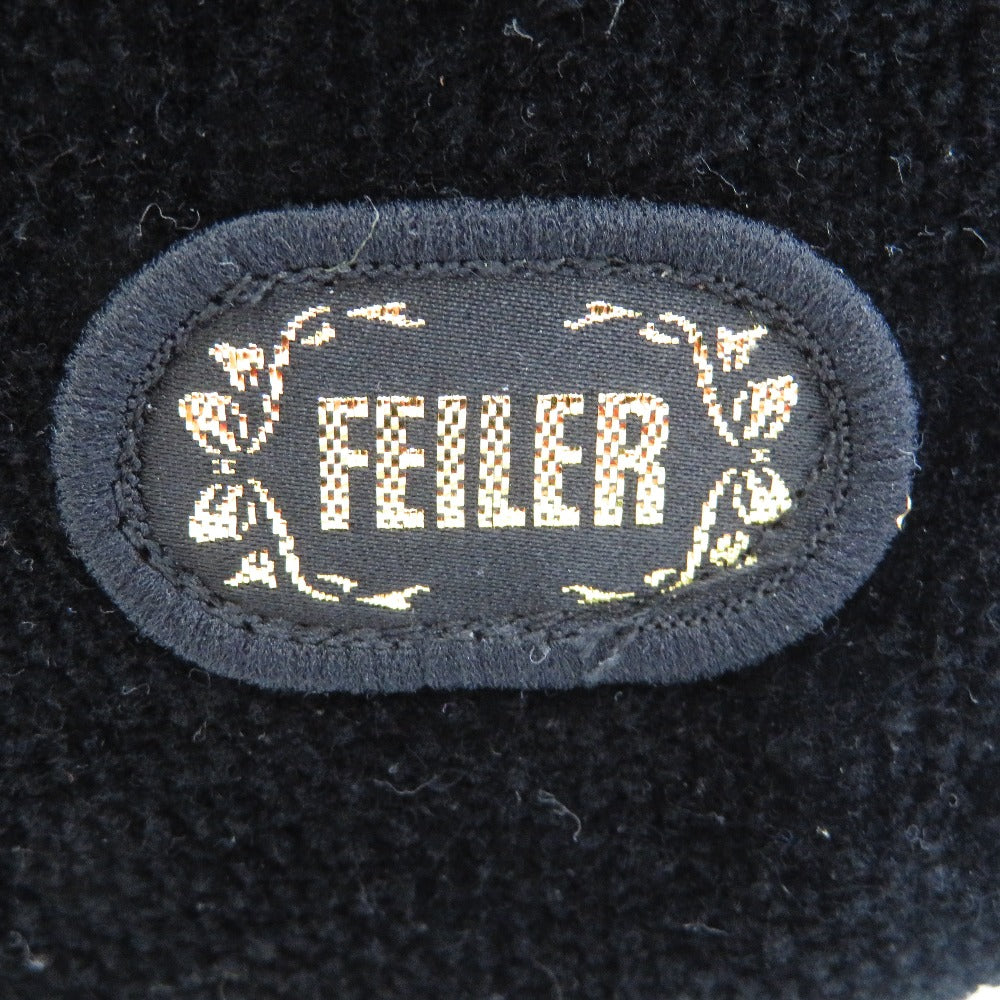 FEILER (フェイラー) ショルダーバッグ FEILER ショルダーバッグ ローズ バラ ブラック 美品