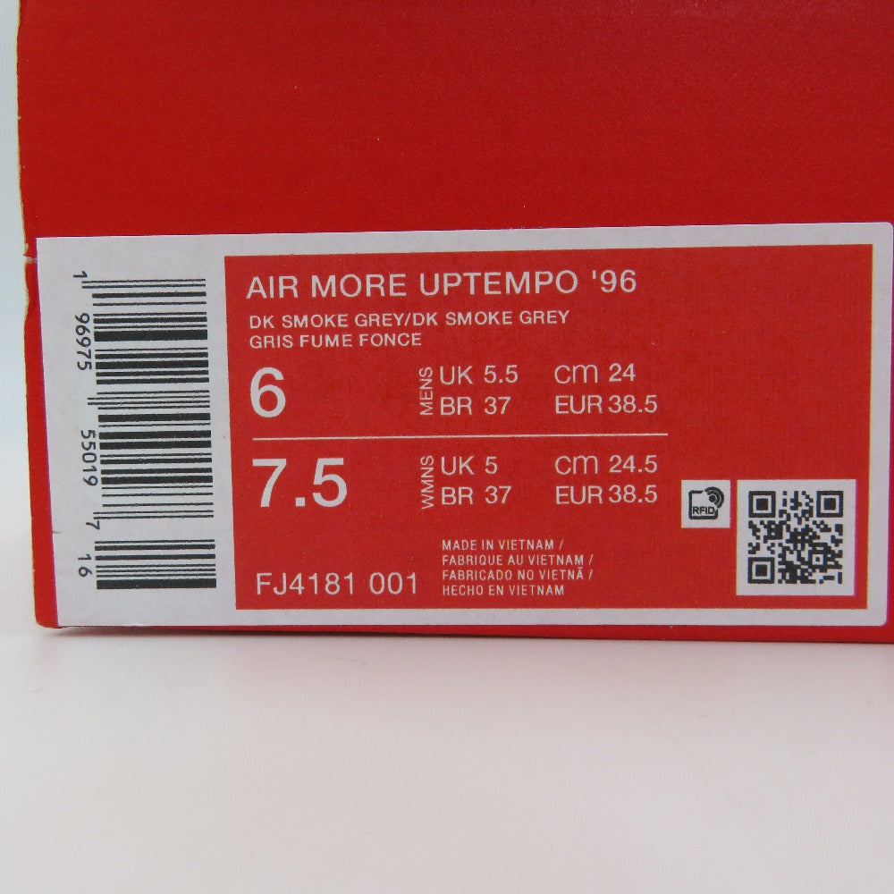 NIKE (ナイキ) スニーカー NIKE AIR MORE UPTEMPO 96 エア モア アップテンポ ダーク スモーク グレー 24.0cm FJ4181-001 長さ27.5cm 美品