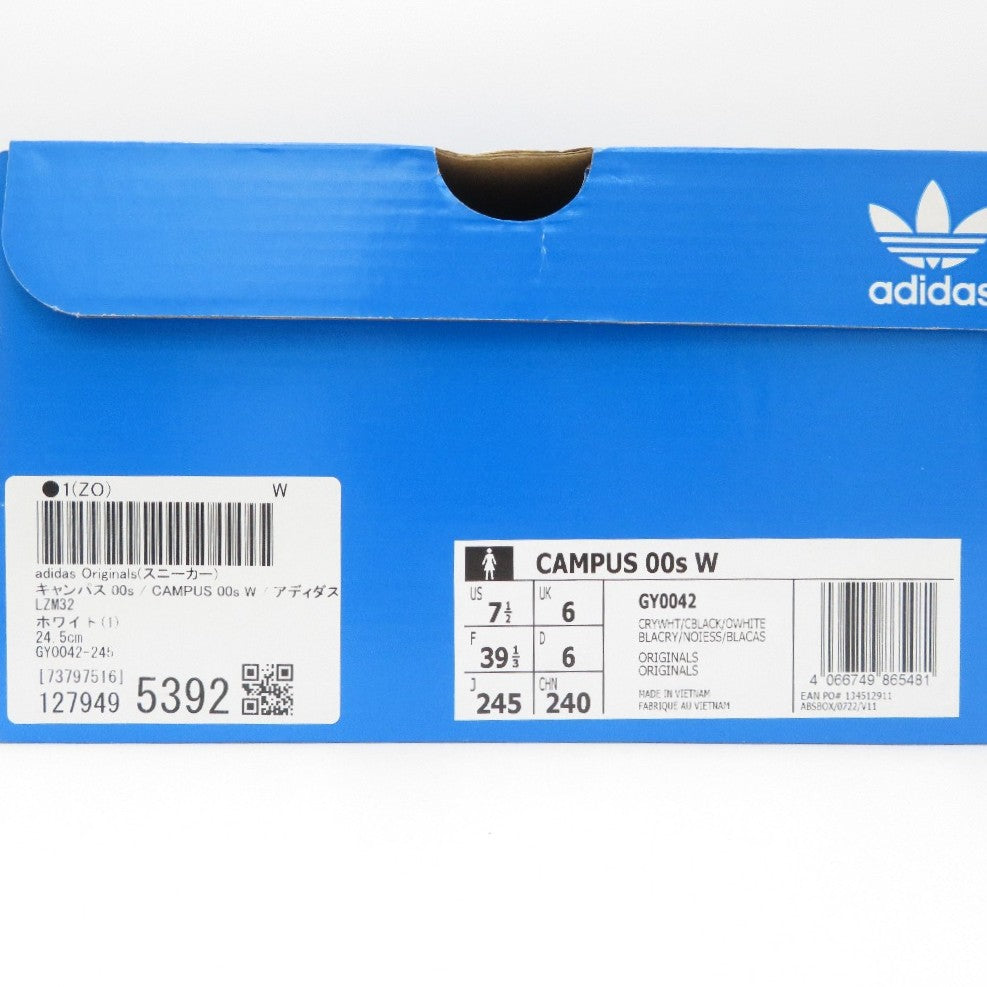 adidas Originals (アディダスオリジナルス) スニーカー adidas Originals CAMPUS 00s W キャンパス00s GY0042 ホワイト 24.5cm 長さ27.5cm 未使用品