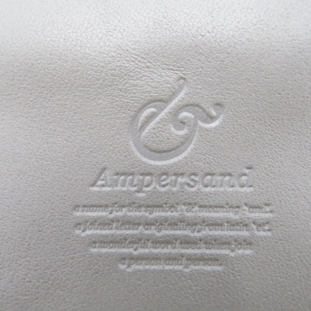 Ampersand (アンパサンド) ショルダーバッグ Ampersand レザーショルダーバッグ グレー 美品