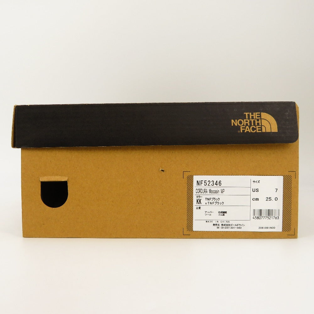 THE NORTH FACE (ザ・ノースフェイス) ブーツ THE NORTH FACE 防水コーデュラ モカシン KK ブラック 25.0cm NF52346 長さ29cm 未使用品
