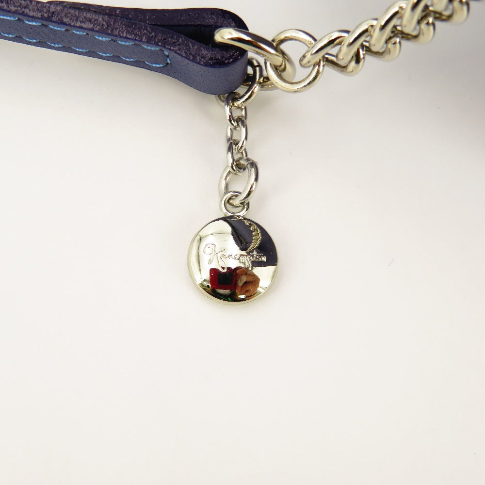 KANEMATSU (銀座かねまつ) ショルダーバッグ 銀座かねまつ ショルダーバッグ スエード×表革 パープル 美品