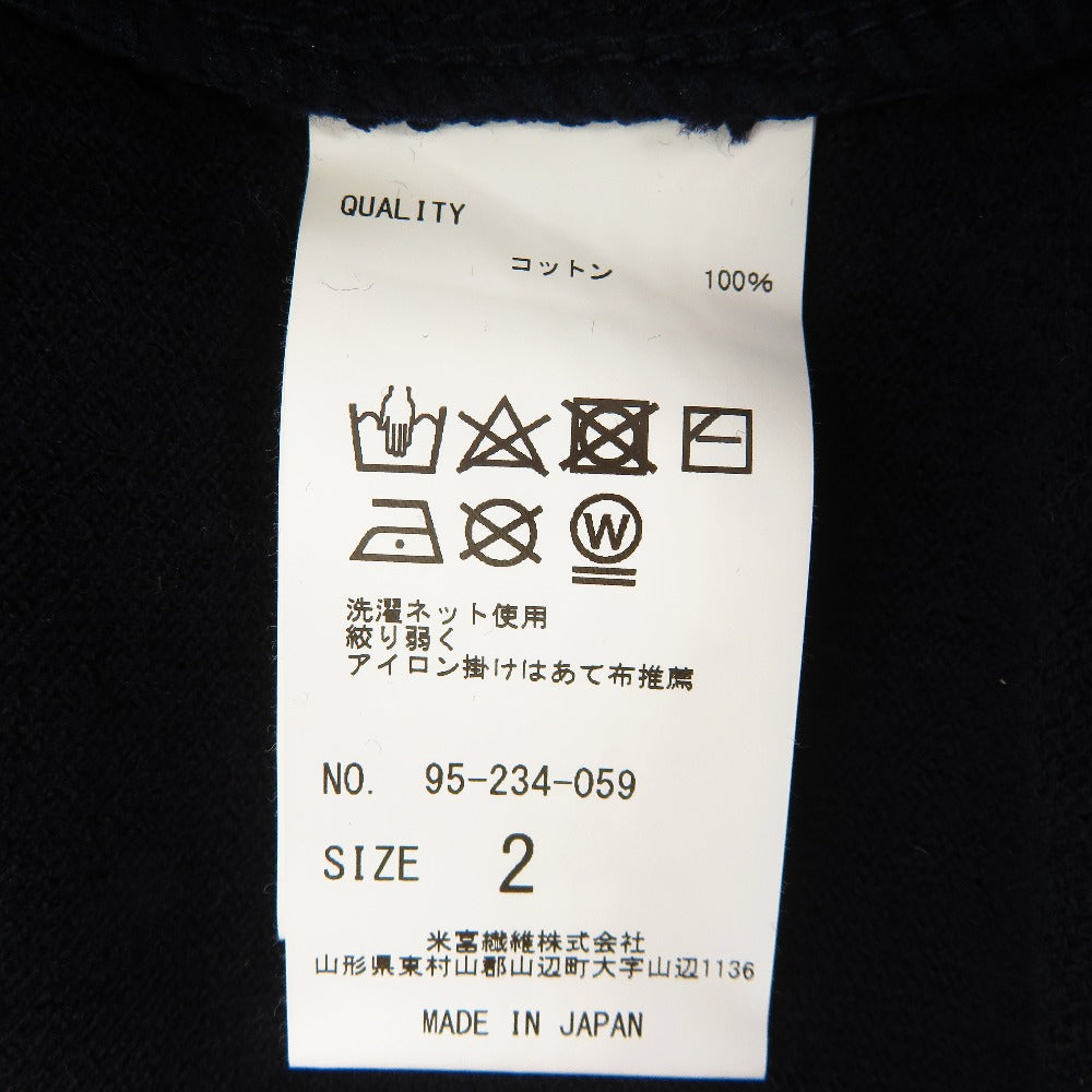 カーディガン YONETOMI LaLaBegin 別注 ブレザーカーデ ネイビー 2 95-234-059 美品
