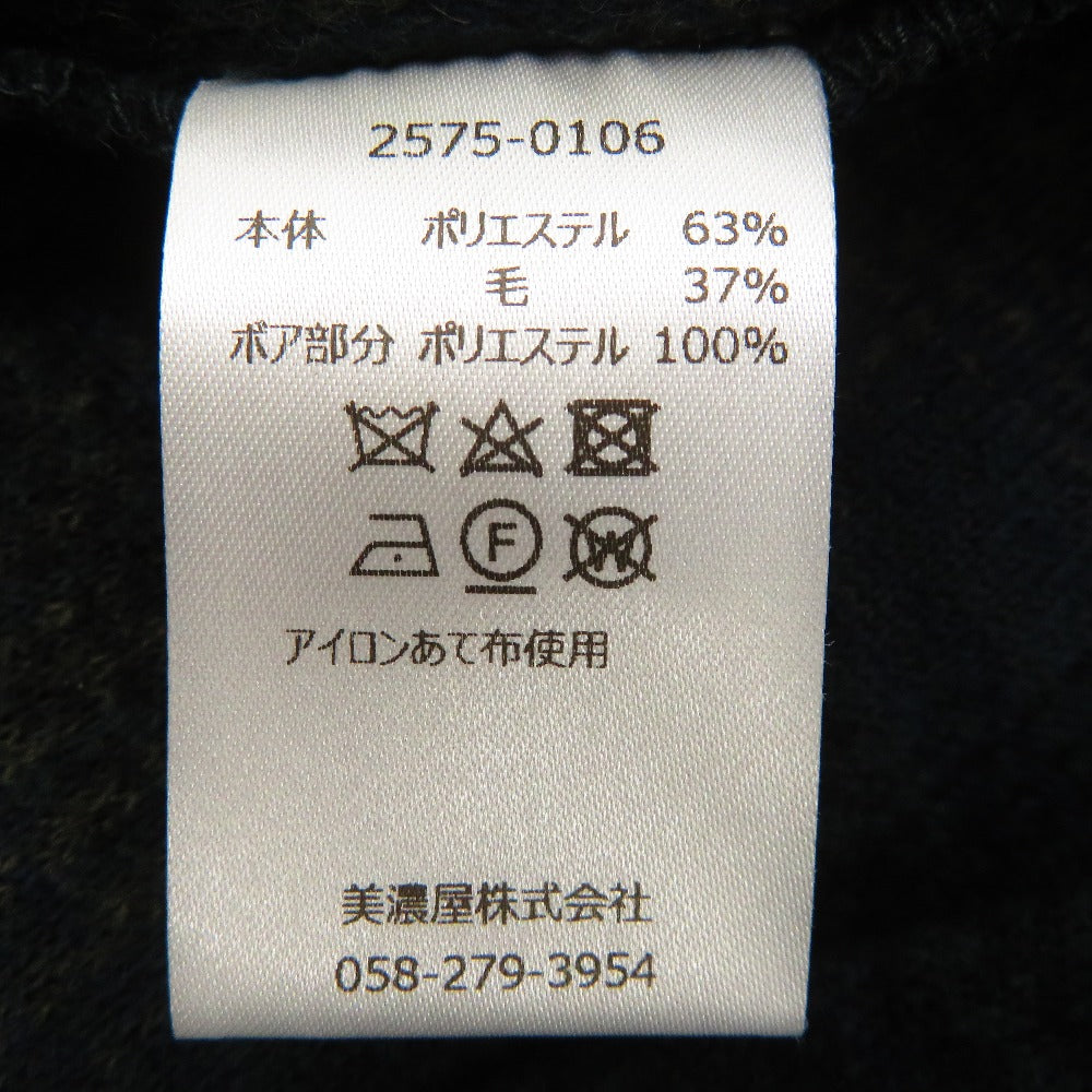 PENDLETON (ペンドルトン) ブルゾン PRNDLETON ボアカラー ショートコート F ネイビー×グリーン 2575-0106 美品