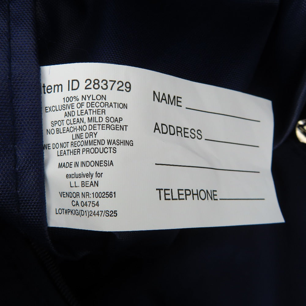 L.L.Bean (エルエルビーン) トートバッグ L.L.Bean エブリデイ・ライトウェイト・トート ラージ Darkest Navy パープル 283729 美品