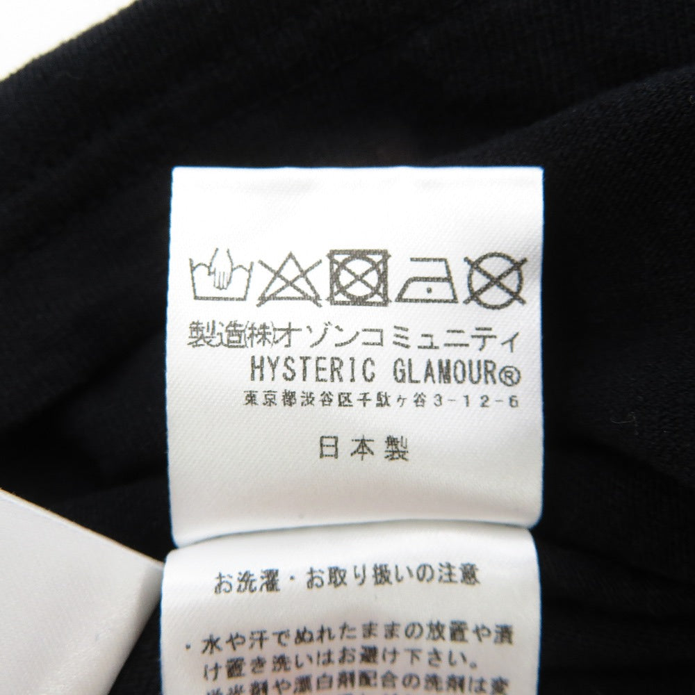 HYSTERIC GLAMOUR (ヒステリックグラマー) 半袖Tシャツ HYSTERIC GLAMOUR Tシャツ ブラック L 02251CT19 1 美品