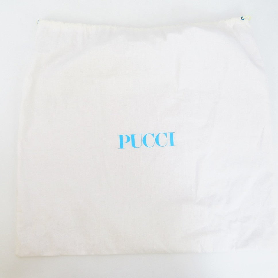 エミリオプッチ トートバッグ EMILIO PUCCI トートバッグ パステルカラー イエロー×ピンク キャンバス 美品