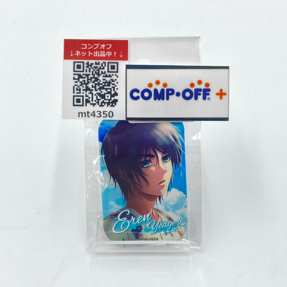 まるかく缶バッジ エレン5点 エレン・イェーガー(青文字) 「進撃の巨人 まるかくカンバッジ2