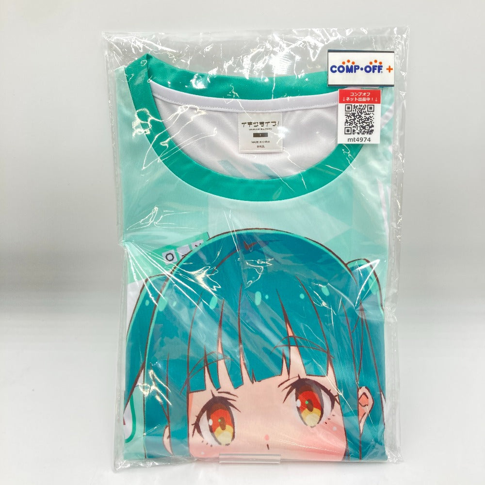 山田真緑 フルグラTシャツ 新品 未使用 未開封 イキヅライブ いきづらい部 山田真緑 始まりたい? フルグラフィックTシャツ グリーン フリーサイズ