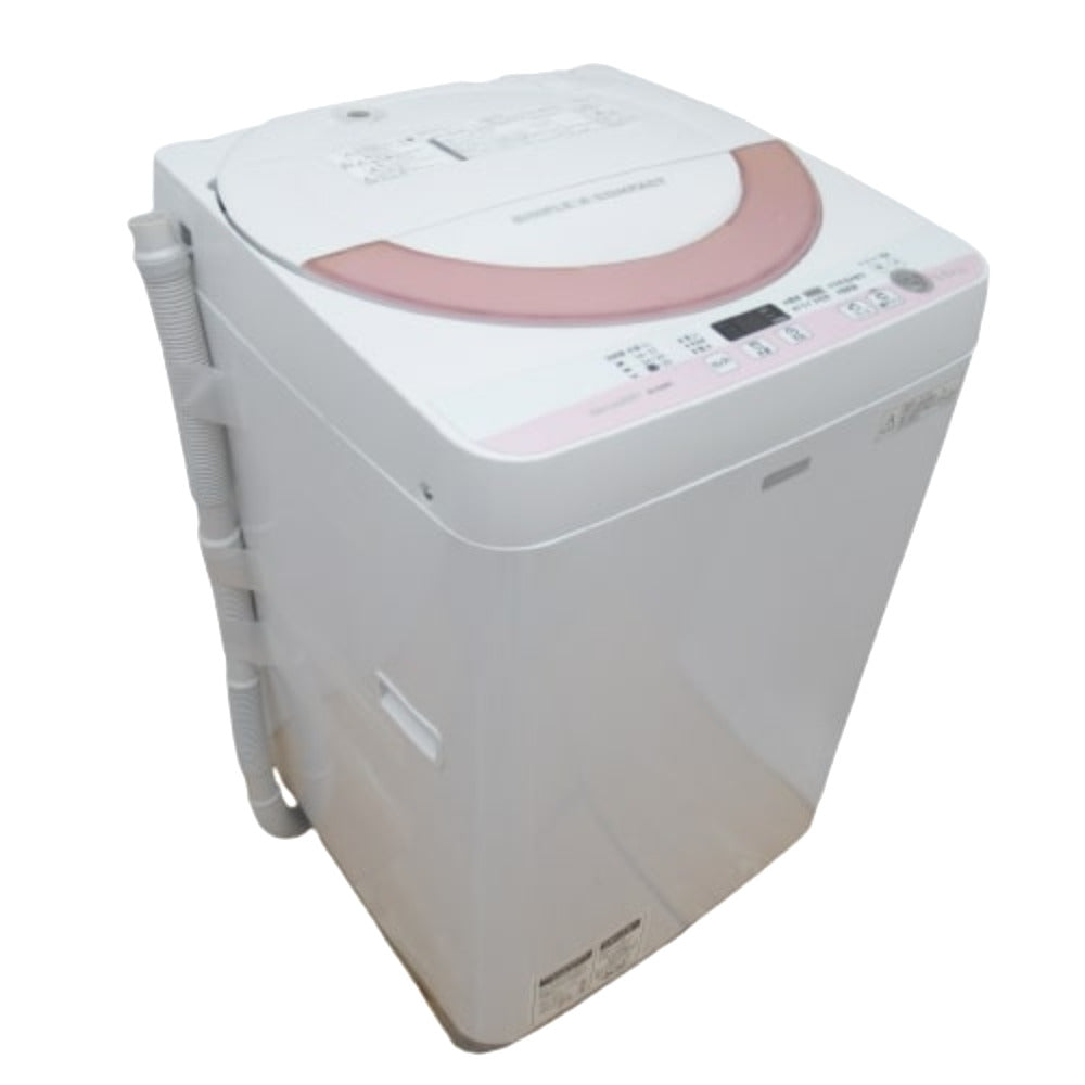 SHARP (シャープ) 全自動電気洗濯機 5.5Kg ES-G55PC-P ピンク 2015年製 