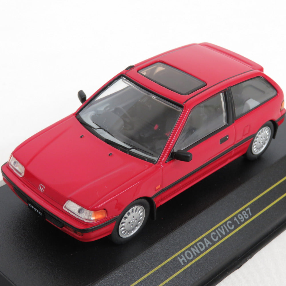 模型 ミニカー ファースト43 HONDA CIVIC ホンダシビック 1987 レッド