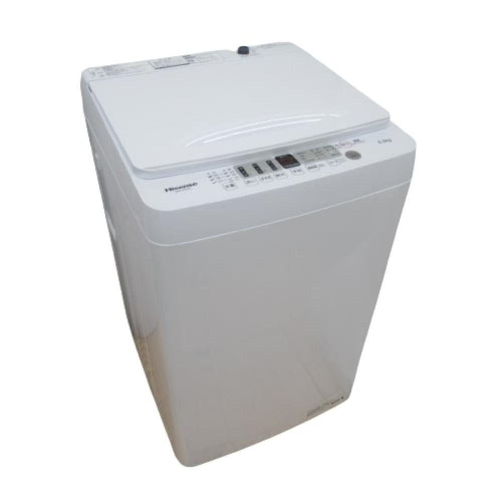 Hisence (ハイセンス) 全自動洗濯機 5.5kg HW-E5504 2022年製 ホワイト 