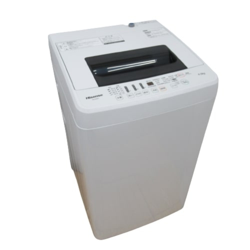 Hisense(ハイセンス) 全自動洗濯機 HW-T45C 4.5kg 2020年製 