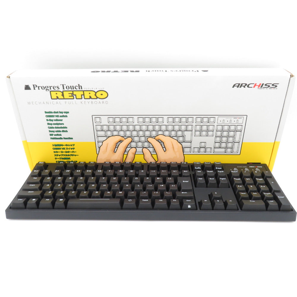 ARCHISS アーキス キーボード ProgresTouch RETRO TKL 黒 [PS 2・USB