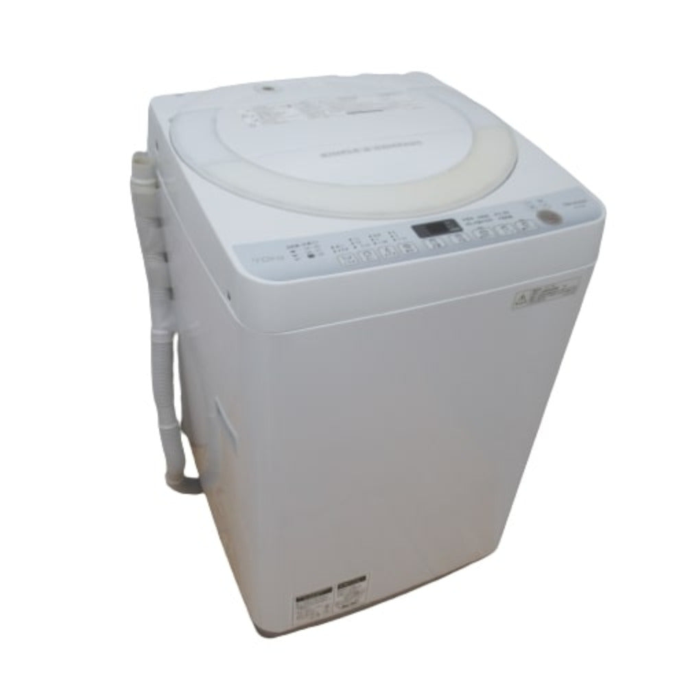 決まりました）SHARP 洗濯機7キロ（風乾燥あり） ES-T709 - 熊本県の 