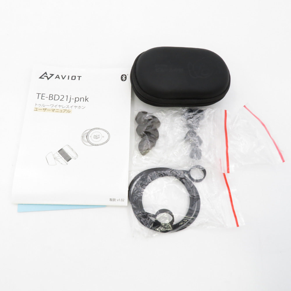 AVIOT (アビオット) 完全ワイヤレスイヤホン ピエール中野 コラボレーションモデル Bluetooth対応 TD-BD21f-pnk 美品