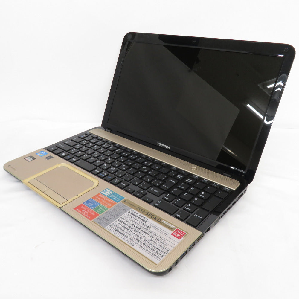 TOSHIBA 東芝 ノートパソコン dynabook T552/58GKD Corei7-3630QM メモリ8GB SSD128GB  シャンパンゴールド PT55258GBHK ｜コンプオフ プラス – コンプオフプラス 公式ショップ
