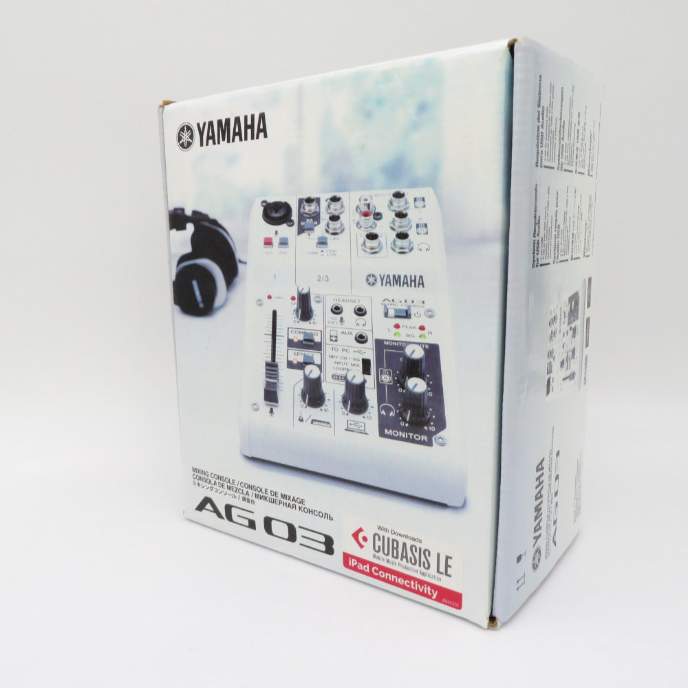 YAMAHA (ヤマハ) オーディオインターフェイス AG03 ウェブキャスティングミキサー 3チャンネル 箱付