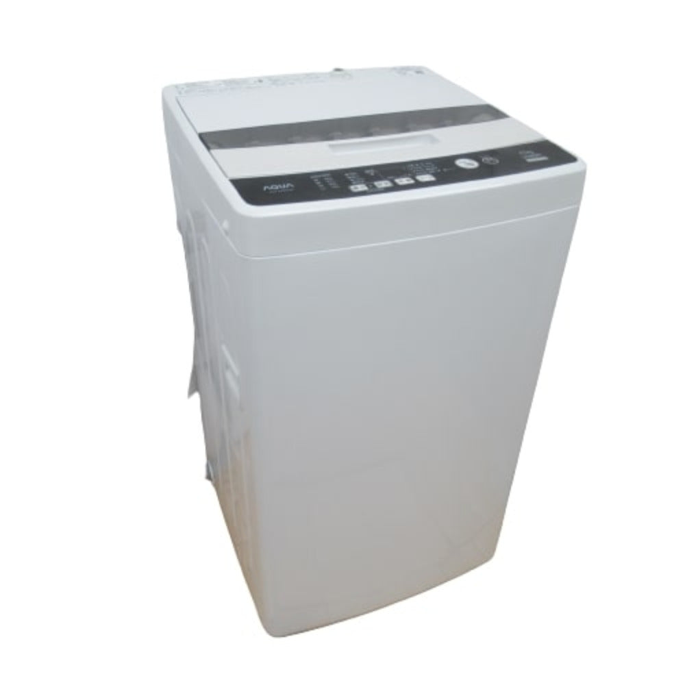 AQUA アクア 全自動電気洗濯機 AQW-S45EC 4.5kg 2017年製 ホワイト 簡易乾燥機能付 一人暮らし 洗浄・除菌済み