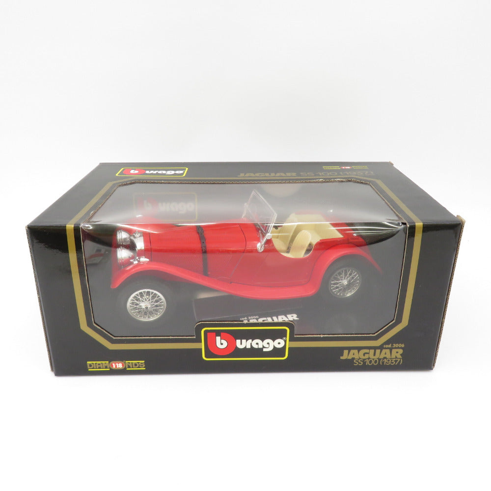 Bburago ジャガー SS100 1937 1/18 ブラーゴ ジャガー SS100 (1937) レッド DIAMONDS 1/18 Bburago