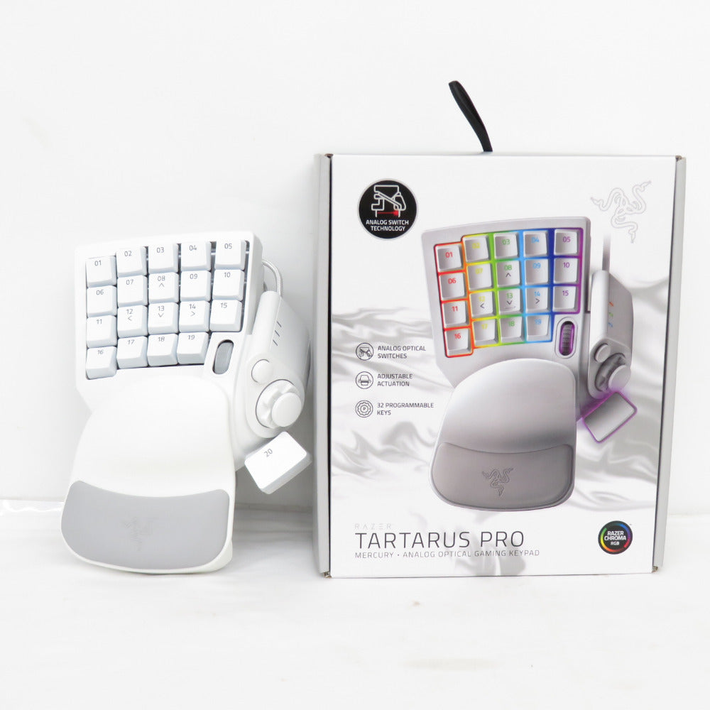 Razer (レイザー) Tartarus Pro Mercuryホワイト 左手用キーパッド 有線 RZ07-0311