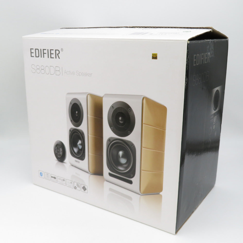 Edifier エディファイア オーディオ機器 2.0 デスクトップ パワードスピーカー with ハイレゾオーディオ ホワイト ED-S880DB