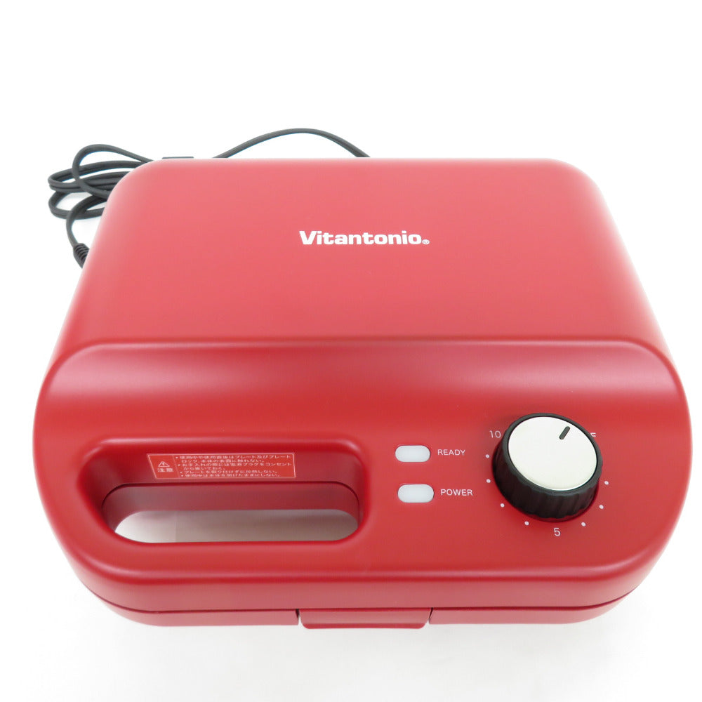 Vitantonio ビタントニオ ワッフル＆ホットサンドベーカー レッド 焼き型2種付き VWH-50-R キッチン家電 美品