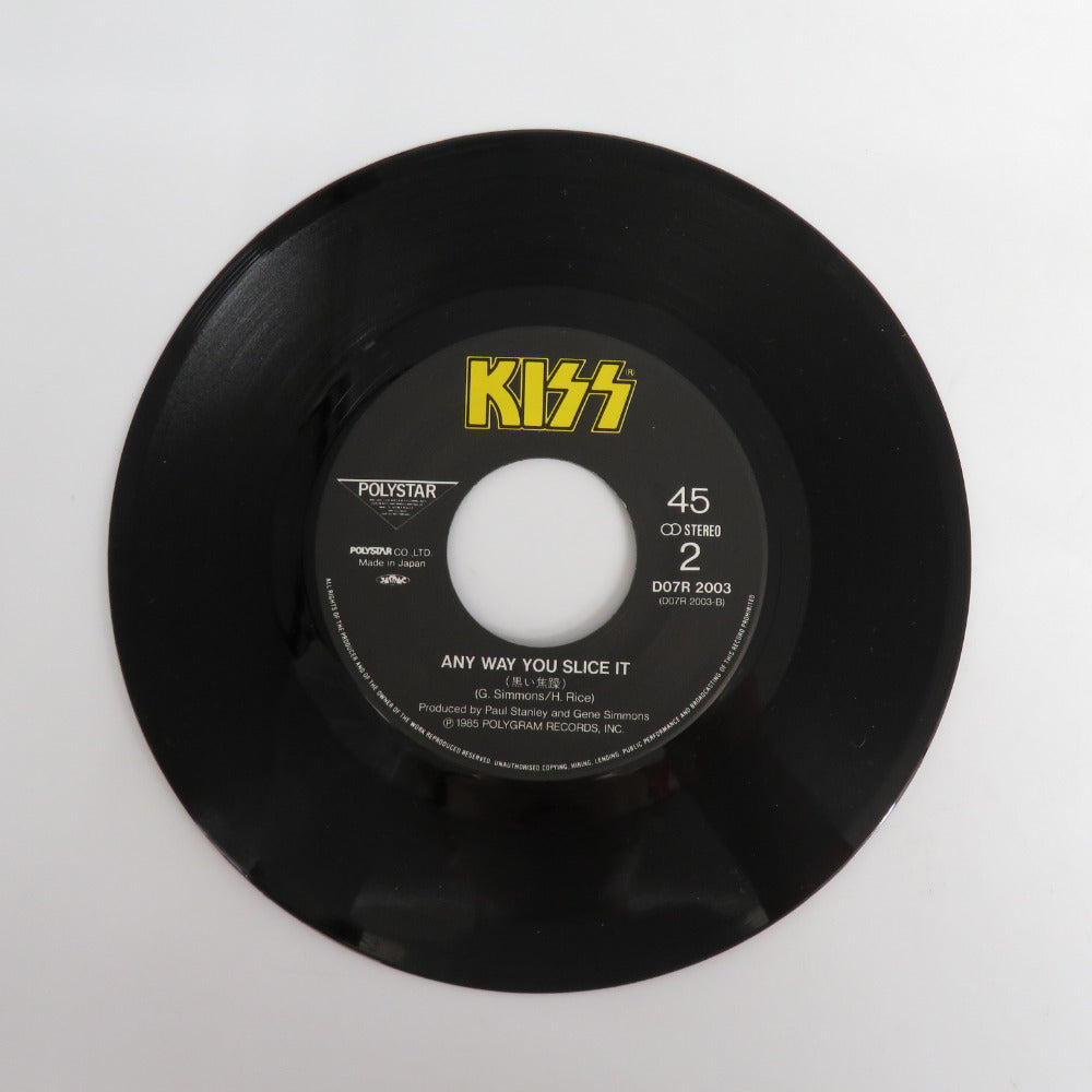 レコード KISS ティアーズ・アー・フォーリン EP盤 TEARS ARE FALLING D07R-2003 動作未確認