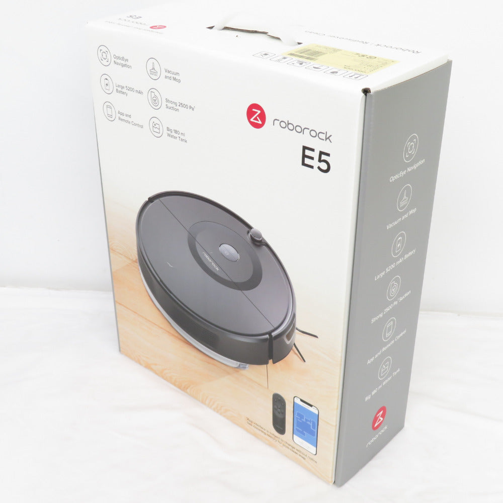 Roborock ロボロック 掃除機 ロボット掃除機 E5 ブラック E552-04 美品
