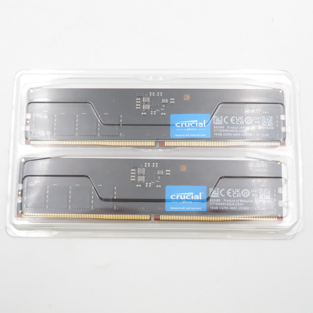Crucial デスクトップPC用メモリ 16GB 2枚 DDR5-4800 UDIMM CT16G48C4005