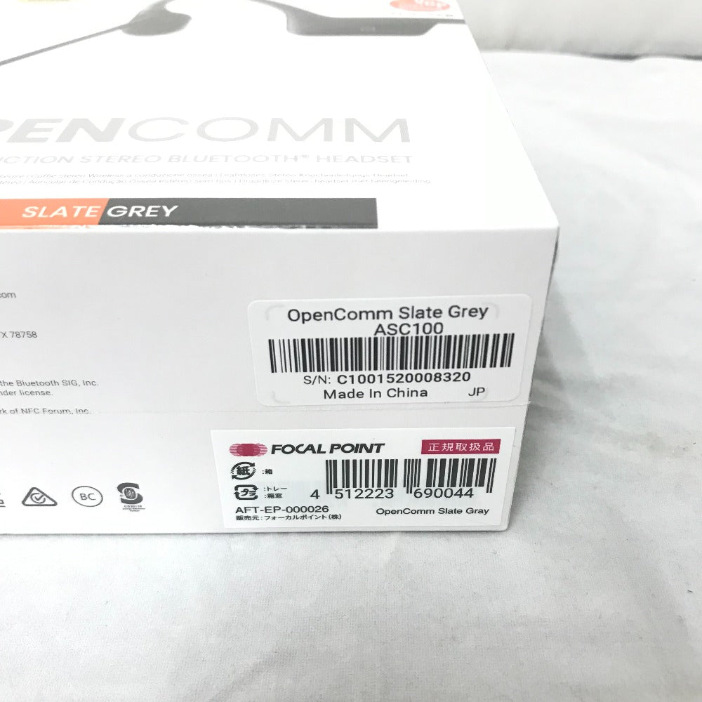SHOKZ 骨伝導イヤホン OpenComm-Slate Grey AFT-EP-000026 未使用品