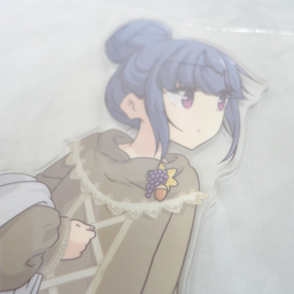 GRANUP 『ゆるキャン△』 ドリーム缶バッジ もみじ&ワカサギアート あたり賞 BIGアクリルスタンド 2 志摩りん 未開封品