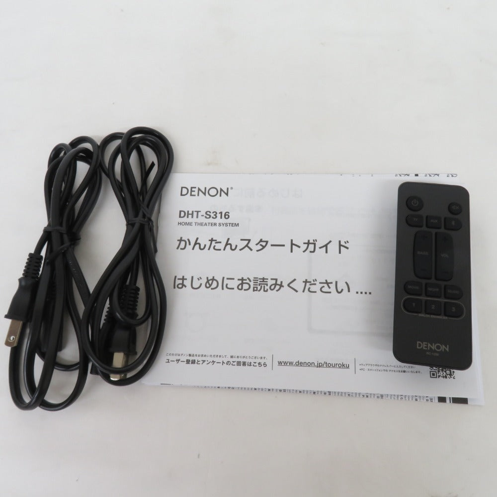 DENON デノン オーディオ機器 サウンドバー ホームシアターシステム DHT-S316 Bluetooth対応 美品