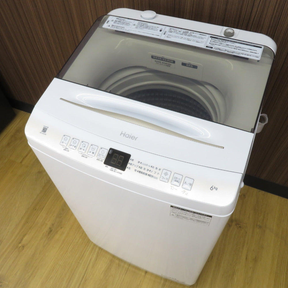 さな大型家電一覧送料込み ハイアール 全自動洗濯機 6.0g 2022年製 JW-U60Hk