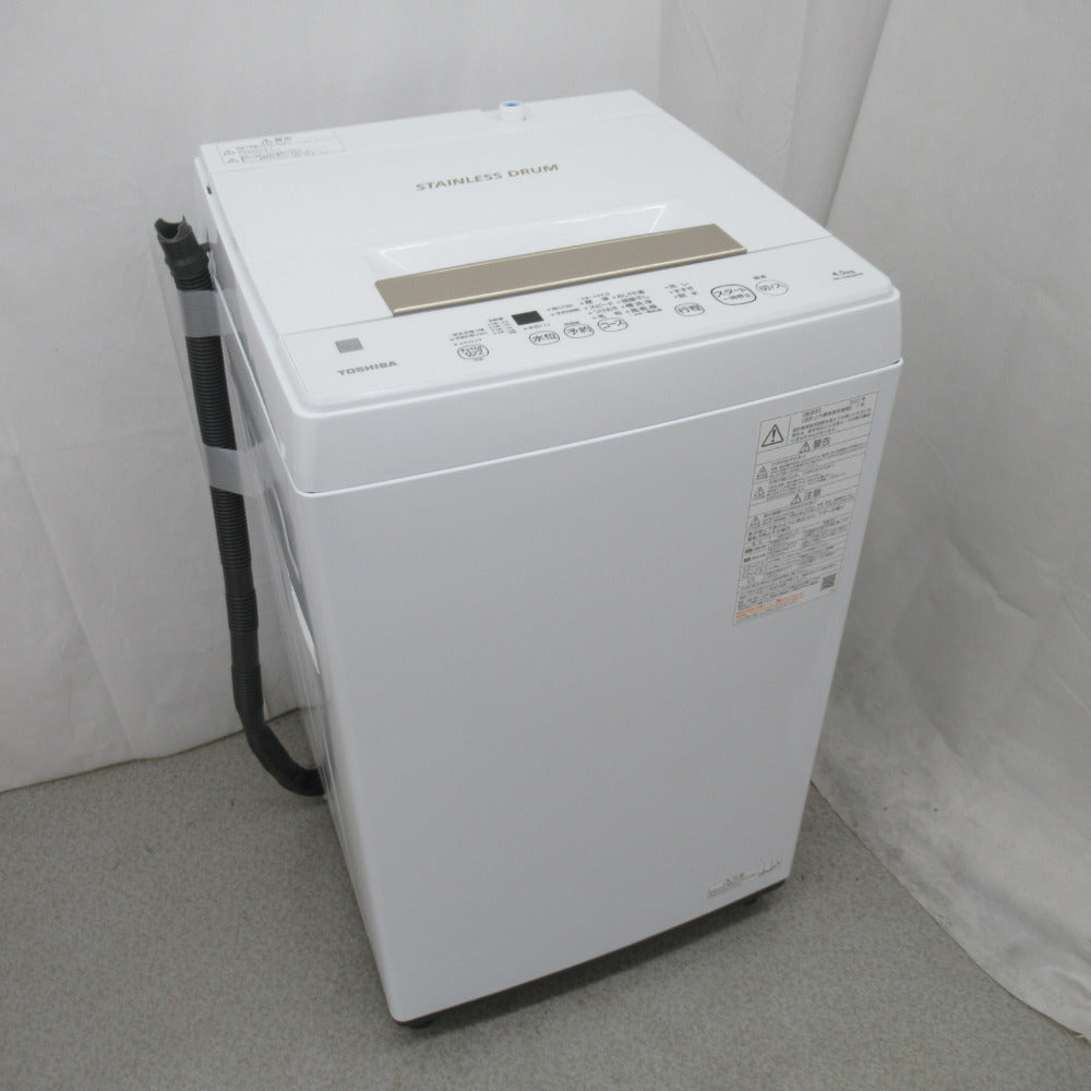 東芝 全自動洗濯機 AW-45ME8 4.5kg - 洗濯機