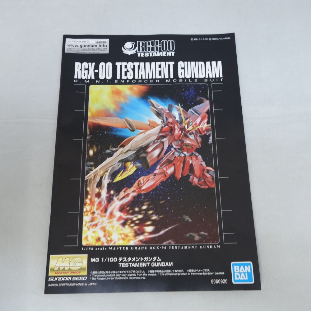 1/100 MG ZGMF-X12A/RGX-00 テスタメントガンダム 機動戦士ガンダムSEED DESTINY ASTRAY プレミアムバンダイ限定プラモデル 未組立品