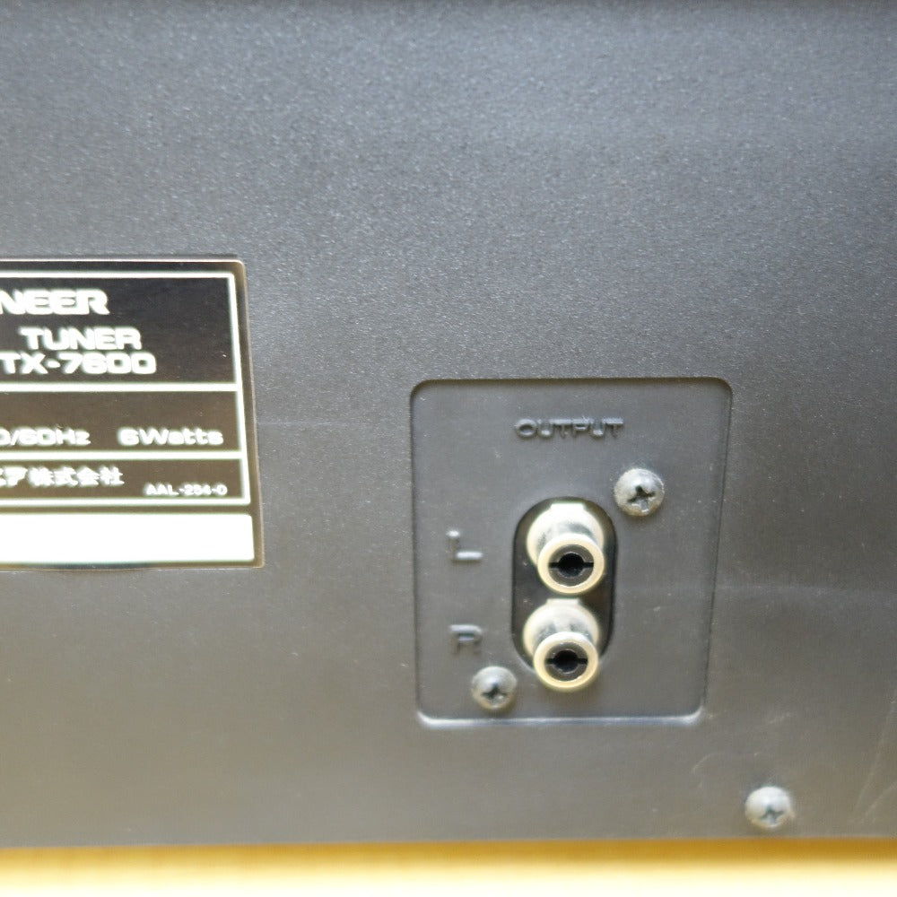 ジャンク品 Pioneer (パイオニア) オーディオ機器 ステレオプリメインアンプ AM/FMステレオチューナー SA-7800 TX-7600 2点セット 本体のみ