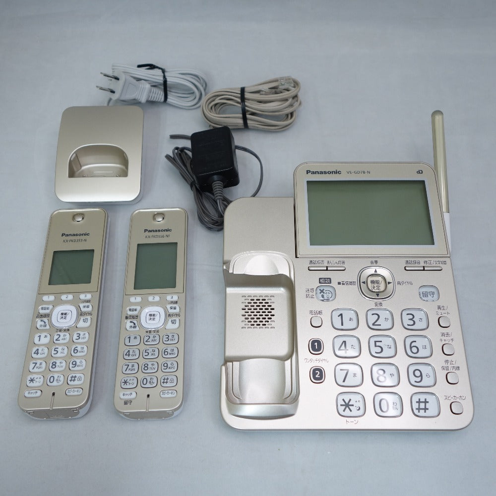 VE-GD78DL-Wコードレス電話機パールホワイト - スマートフォン・携帯電話