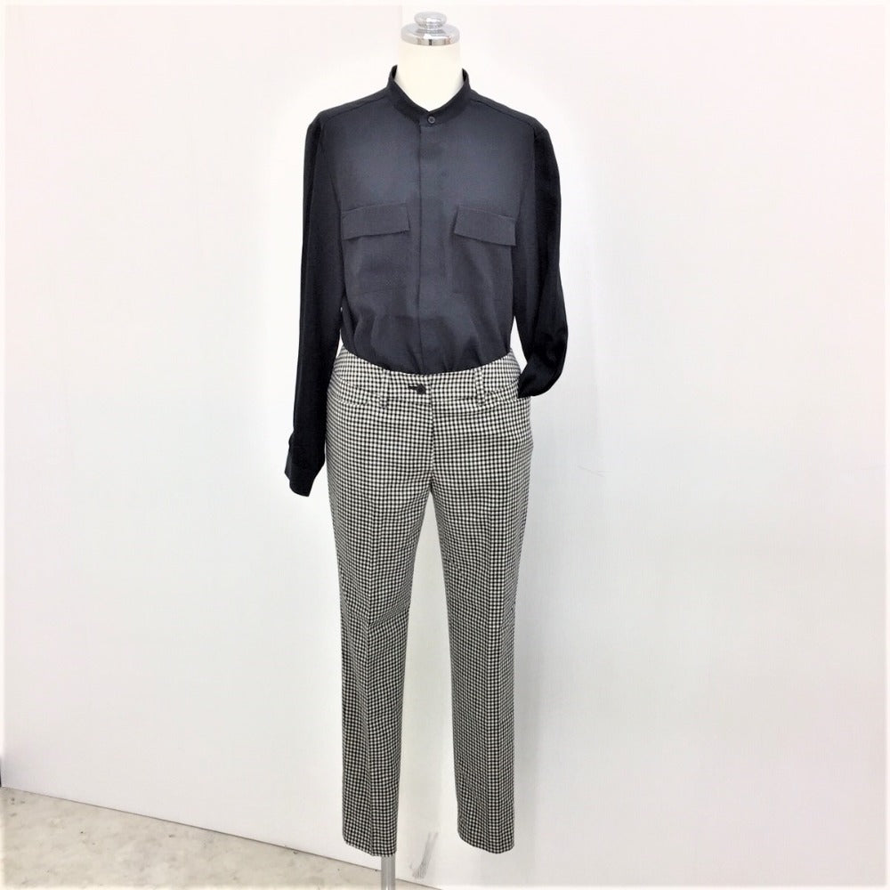 LANVIN COLLECTION (ランバン コレクション) パンツ LANVIN COLLECTION テーパードパンツ スラックス チェック柄  36 S 2402471 美品