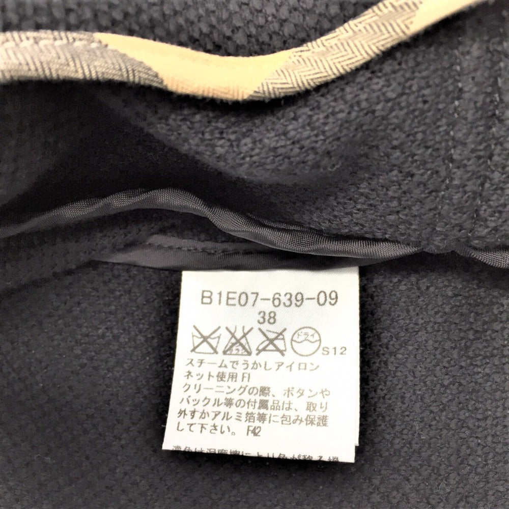 BURBERRY (バーバリー) テーラードジャケット BURBERRY コットン テーラードジャケット ブラック 38 B1E07-639-09 美品