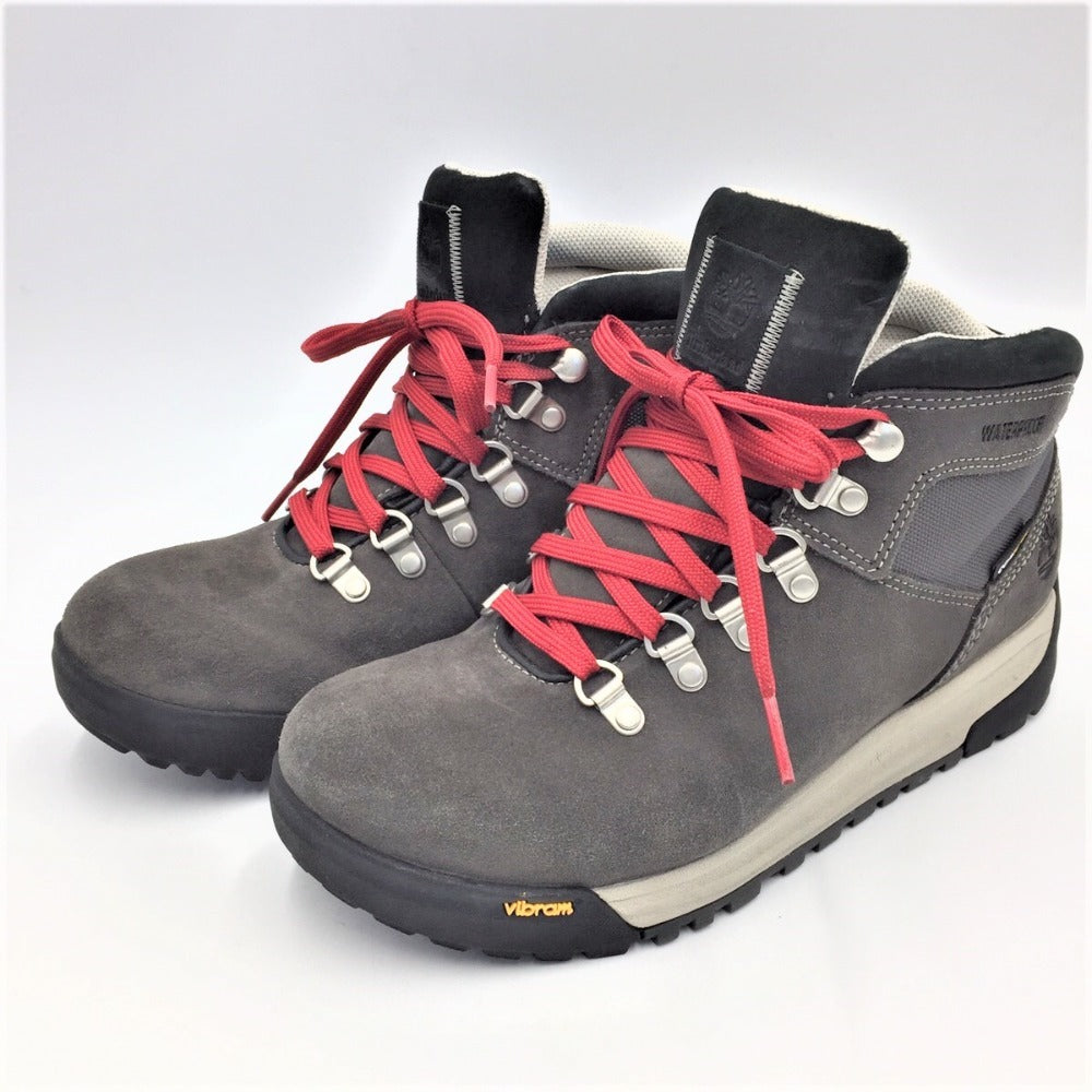 Timberland (ティンバーランド) 登山 トレッキングシューズ Timberland GTスクランブル A1RHZ ミッドレザーブーツ  カクタス ダークグレー スエード A1RHZ 長さ29cm 難あり