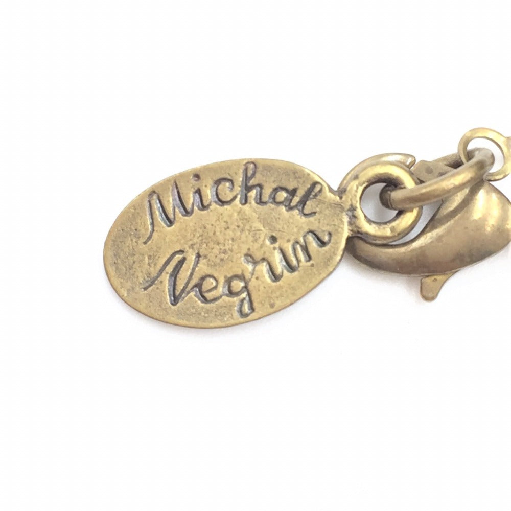 ネックレス Michal Negrin ミハエルネグリン ネックレス フラワー ピンク 美品