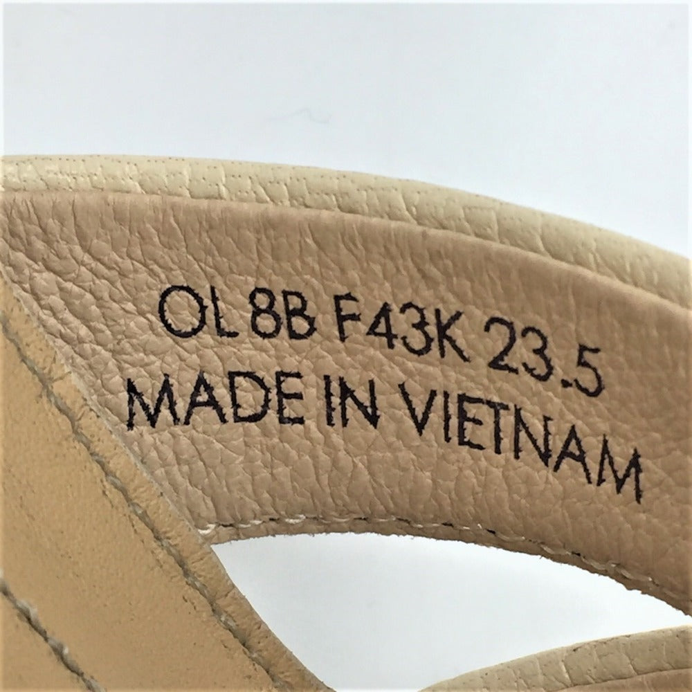 REGAL (リーガル) サンダル REGAL レザークロスサンダル ホワイト F43K 23.5cm F43K 長さ23cm 美品