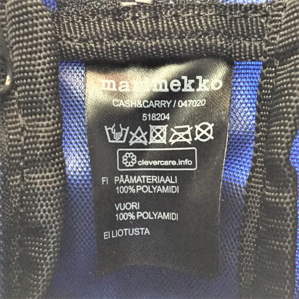 marimekko (マリメッコ) ショルダーバッグ marimekko ショルダーバッグ CASH&CARRY NIGHTBLUE 047020-555 ネイビー 047020-555 美品