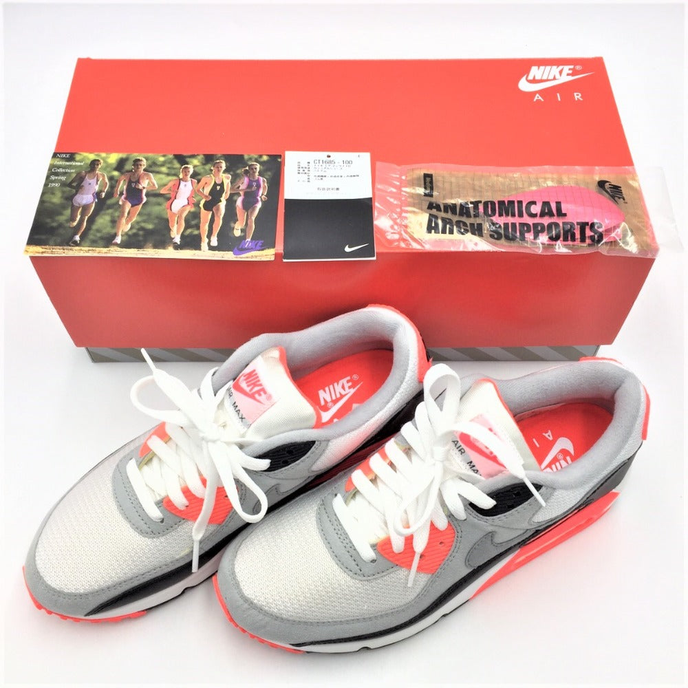 NIKE (ナイキ) スニーカー NIKE AIR MAX CT1685-100 8.5 26.5cm AIR MAX 90 長さ28.5cm 美品