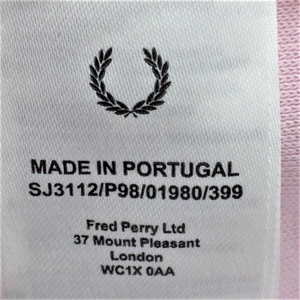 FRED PERRY (フレッドペリー) ジャージ FRED PERRY×RAF SIMONS トラックジャケット ライトピンク M SJ3112 美品