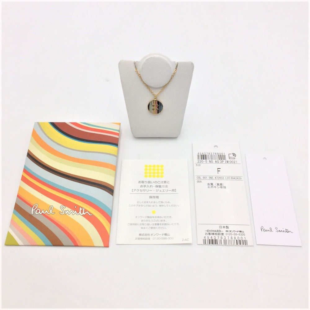 ネックレス Paul Smith ポールスミス ボタン ネックレス マルチカラー 美品