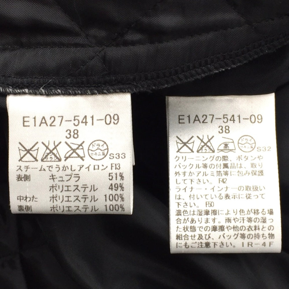 BURBERRY BLUE LABEL (バーバリーブルーレーベル) トレンチコート BURBERRY BLUE LABEL 中綿ライナー付きトレンチコート ブラック 38 E1A27-541-09 E1A27-541-09 美品